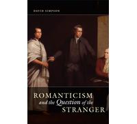 Romanticism and the Question of the Stranger