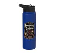 Romanticizing the Darkness Reading Bookworm Halloween Stainless Steel Insulated Water Bottle