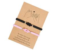 Romantics Braided Friendship Adjustable Size Handchain Accessory Valentine ’ s Day or Weddings Loveband