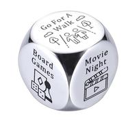 Romantics Dating Night Dices Steel Dating Decision Metal Dices Tool For Couple Seek Fun Romantics Valentines Steel