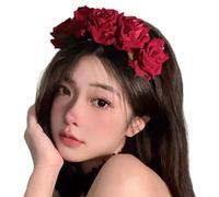 Romantics Rose Headbands Women Fashion Hair Hoop Makeup Casual Headpiece For Bridal Event Parties Festivals