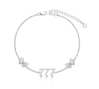 ROMANTICWORK 777 Angel Number Bracelet for Women 925 Sterling Silver Butterfly with Angel Number 777 Bracelets Adjustable Numerology Jewellery Gifts for Women Wife Mother