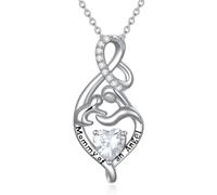 ROMANTICWORK Mommy of an Angel Necklace 925 Sterling Silver