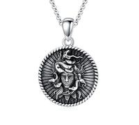 ROMANTICWORK Mother's Day Gifts Goddess Necklace for Women 925 Sterling Silver Goddess Amulet Necklace Ancient Egypt Greek Mythology Jewelry Gifts for Her