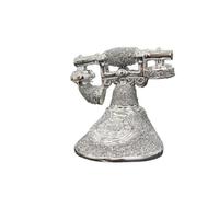 Romany Crushed Diamond Telephone Crystal Shelf Ornament Silver