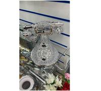 Romany Crushed Diamond Telephone Crystal Silver Shelf Ornament