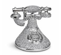 Romany Crushed Diamond Telephone Crystal Silver Shelf Ornament Bling - 25cm