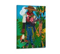 Romare Bearden Famous Work Poster The Lantern, 1979》 Home Decor Wall Art Hanging Picture Print Bedroom Decorative Paintings Room Aesthetic 08x12inch(20x30cm)