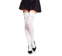 Romartex Opaque 40 Denier Microfibre Hold Ups Stockings, S, white