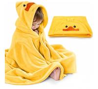 ROMASA Baby Bath Towel Ultra Soft Hooded Towel Highly Absorbent Bathrobe Blanket Toddlers Shower Gifts for Boys Girls-Extra Large 27.5" x 55" (Yellow)