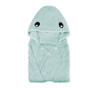 ROMASA Kids Bath Towel Premium Hooded Towel for Baby Toddlers Highly Absorbent Bathrobe Blanket for Boys Girls-28 x 55 (Green Shark-Shape)