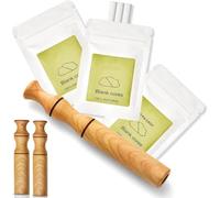 romatherapy Essential Oil Inhaler, Smoking Cessation Inhaler Stick, Essential Oil Diffuser for Relaxation and Smoking Cessation Assistance, Equipped with 3 Packs of Empty Cotton swabs (3 piece)