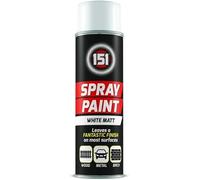 Romaxx 250ml High Grade Matt Gloss Household Spray Paint Can for Autos Wood Metal Plastic Graffiti (White Mat)