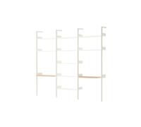 &Tradition Rombe IF2 &IF4 & IF5 Shelving Configuration In Lacquered Oak/Alabaster