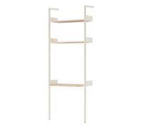 Rombe IF2 oak shelving unit with desk Ivory one size