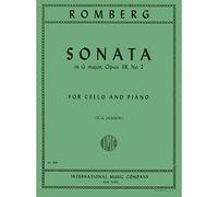 Romberg Sonata In G Major Op. 38 No. 2. For Cello and piano. Edited by Peter Jansen. International