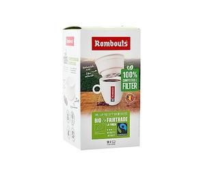 Rombouts Original Fairtrade compostable one Cup Filters Pack of 40 one Cup Filters