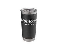 Romcom and Chill Streaming TV Shows Binge Watching Episodes Stainless Steel Insulated Tumbler
