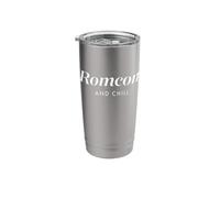Romcom and Chill Streaming TV Shows Binge Watching Episodes Stainless Steel Insulated Tumbler