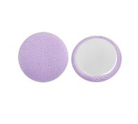 ROMDANTY 20pcs Colorful Cloth Covered Flat Buttons, DIY Sewing Buttons for Clothing, Bags, and Jackets, Fabric Button Patches, Flat Shank Design (10mm, Purple)