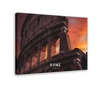 Rome 1 Canvas Poster Bedroom Decor Landscape Office Room Decor Gift Frame: 12x18inch(30x45cm)
