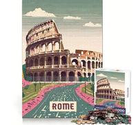 Rome 1000 Piece Jigsaws for Teenagers Puzzle Smart Training Tranquil Escape Flawless Cut Memorable Gift size 50x75cm