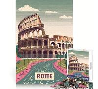 Rome 1000 Pieces Jigsaws Adults Puzzles Memory Training Restful Escape Flawless Cut Xmas Surprise size 38x26cm