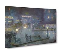 Rome At Night By Theodore Earl Butler Canvas Print | Gallery Wrapped 30mm Frame Wall Art | 30x20 inches | Ready to Hang | Classic Picture | Living Room Bedroom Lounge Office