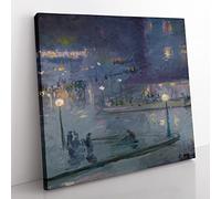 Rome At Night by Theodore Earl Butler Classic Painting Canvas Wall Art Print Ready to Hang, Framed Picture for Living Room Bedroom Home Office Décor, 50x50 cm (20x20 Inch)