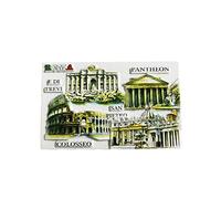Rome Attractions 3D Italy Refrigerator Magnet Resin Travel Souvenirs,Handmade Home & Kitchen Decoration Roma Fridge Magnet Collection Gift