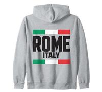 Rome City Italy Flag Winter Summer Travel Souvenir Zip Hoodie