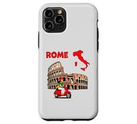Rome City Map Art with Iconic Italian Landmark Design Case for iPhone 11 Pro