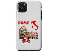 Rome City Map Art with Iconic Italian Landmark Design Case for iPhone 11 Pro Max