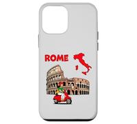 Rome City Map Art with Iconic Italian Landmark Design Case for iPhone 12 mini