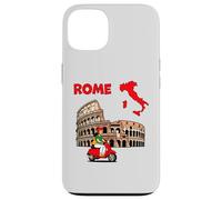 Rome City Map Art with Iconic Italian Landmark Design Case for iPhone 13