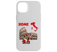 Rome City Map Art with Iconic Italian Landmark Design Case for iPhone 14 Plus