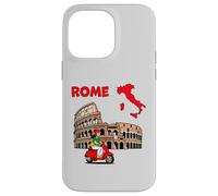 Rome City Map Art with Iconic Italian Landmark Design Case for iPhone 14 Pro Max