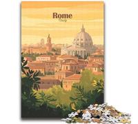 Rome Cityscape Jigsaw Puzzles for Adults Teenagers Jigsaws Puzzle, Educational Family Game Suitable for Desktop Decoration 2000pcs (70x100cm)