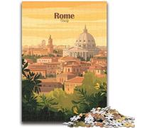 Rome Cityscape Jigsaws 1000 Pieces for Teenagers, Challenging Game Toys Every Piece Is Unique - Challenging Family Fun Game 1000pcs (26x38cm)