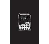Rome Coliseum Stamp Notebook: Blank Lined Notebook, 100 pages