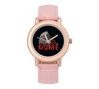 Rome Colosse-um Italy Souvenir Wrist Watches for Women Men Quartz Stainless Steel Watch Easy to Read