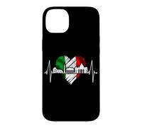 Rome Colosseum Heartbeat Italy Flag Roma Skyline Italia Rome Case for iPhone 14 Plus