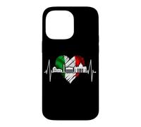 Rome Colosseum Heartbeat Italy Flag Roma Skyline Italia Rome Case for iPhone 14 Pro Max