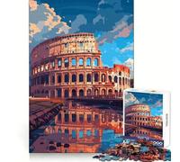 Rome Colosseum Pixel Art Teenagers 1000 Piece Jigsaw Puzzle Logic Boost Toy Indoor Fun Premium Edge Memorable Gift (38x52cm)