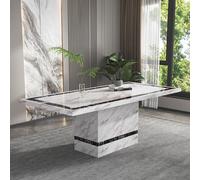 Rome Dining Table - Beige Marble - Sizes Available