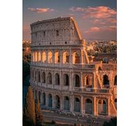 Rome DIY Paint by Numbers for Adults, Architecture Painting by Numbers for Beginners, Painting Kits with Acrylic Paint Brushes, Adult Crafts Canvas Kits, Wall Art, Spring Home Decor, 16x20in 4-6139