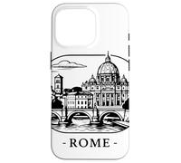 Rome - Eternal City Motif Silhouette Case for iPhone 16 Pro