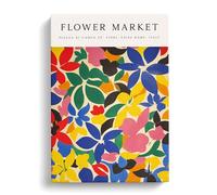 Rome Flower Market Exhibition No.2 Canvas Print for Living Room Bedroom Home Office Décor, Wall Art Picture Ready to Hang, 30x20 Inch (76x50 cm)