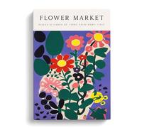 Rome Flower Market Exhibition No.4 Canvas Print for Living Room Bedroom Home Office Décor, Wall Art Picture Ready to Hang, 30x20 Inch (76x50 cm)