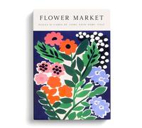 Rome Flower Market Exhibition No.5 Canvas Print for Living Room Bedroom Home Office Décor, Wall Art Picture Ready to Hang, 30x20 Inch (76x50 cm)
